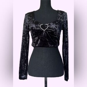 Velvet Crop Top